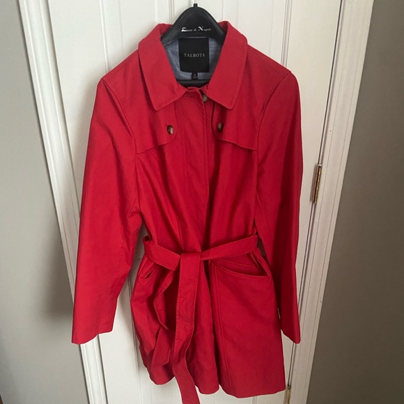 Talbots Jackets & Blazers - Talbots Red Trench Coat